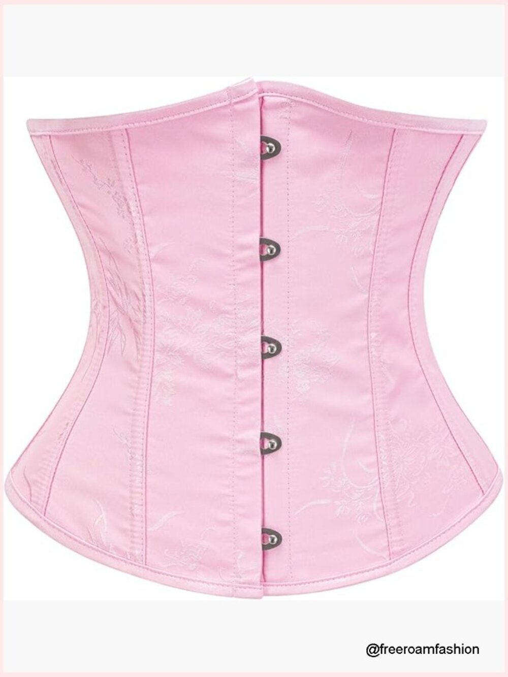 Underbust Corset Top Waist Trainer Lace Up Bustier Floral Corset Sexy Costume